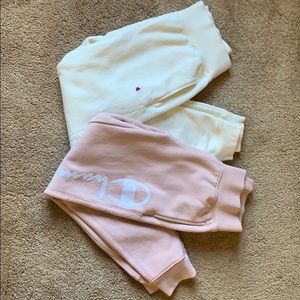 2 Champion Reverse Weave Joggers